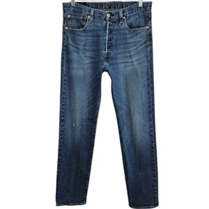 Levis 501 Denim Blue Jeans Men's Size 31 x 34 Levi's Strauss & Co Button Fly